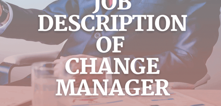 job description of change manager