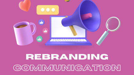 rebranding communication example